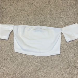 Off the shoulder crop top